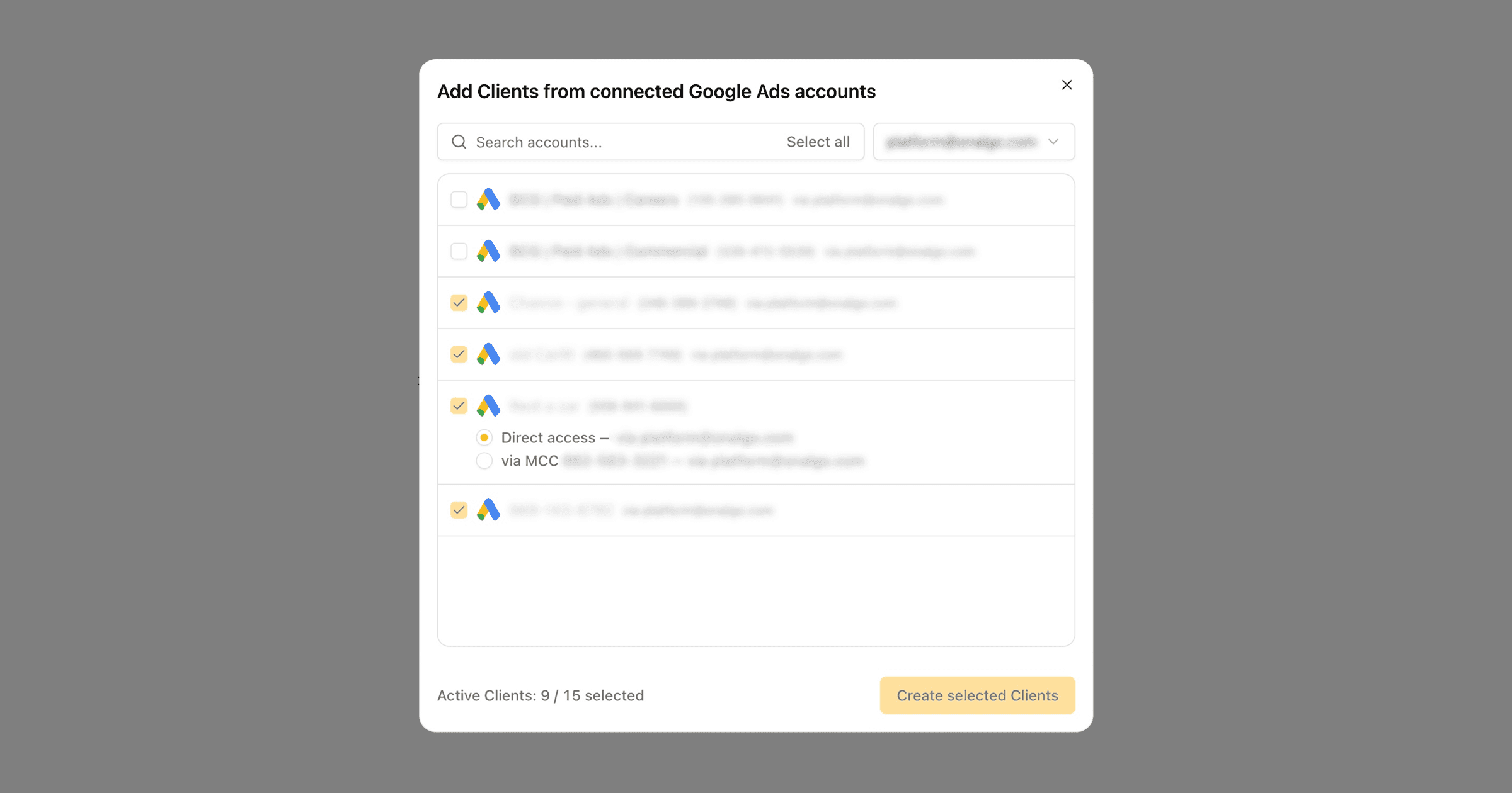 HYPD AI permission settings per account