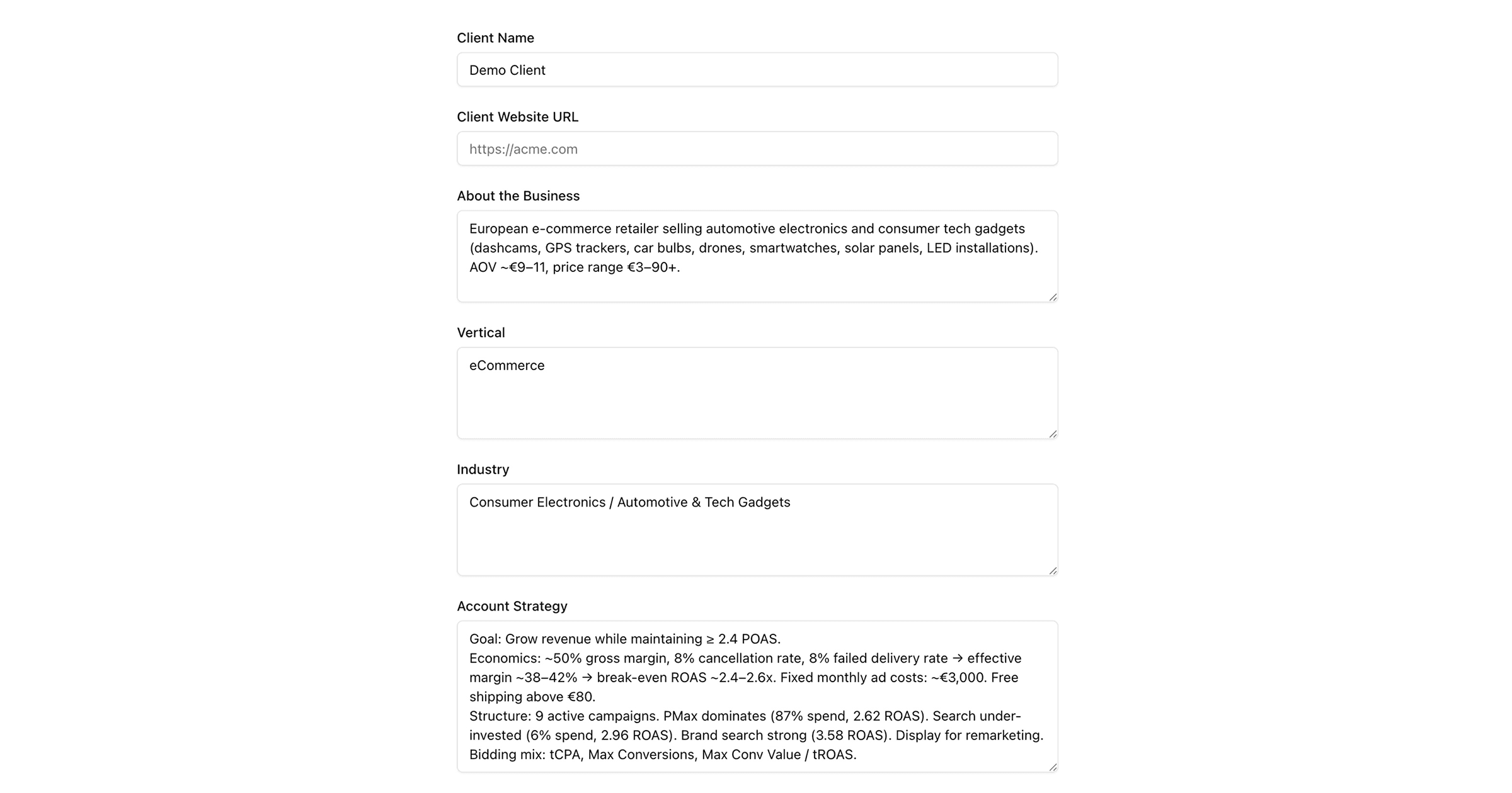 HYPD AI Client context editor